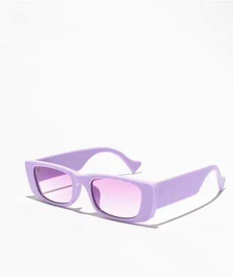 Lavender Rectangle Sunglasses