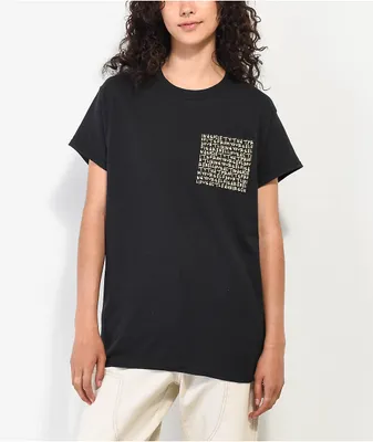 Leah Kirsch Black Pocket T-Shirt