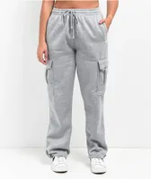 Leah Kirsch Grey Cargo Sweatpants