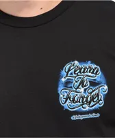 Learn To Forget Airbrush Logo Black T-Shirt