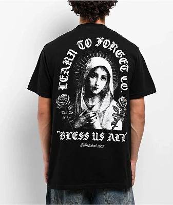 Learn To Forget Bless Us All Black T-Shirt