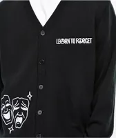 Learn To Forget Cry Later Black Cardigan