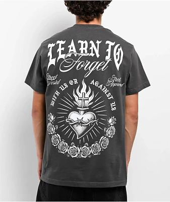 Learn To Forget Heart Of Thorns Grey T-Shirt