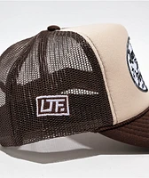 Learn To Forget Late Nights Brown & Tan Trucker Hat