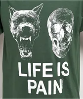 Learn To Forget Life Is Pain Green T-Shirt