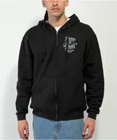 Learn To Forget OG Script Black Zip Hoodie