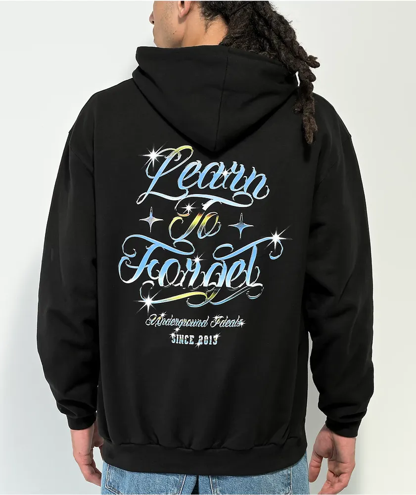 LTF Learn To Forget OG Script Black Zip Hoodie