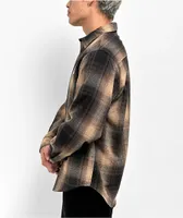 Learn To Forget Old English Brown Flannel Shirt