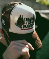 Learn To Forget Pitbull Brown Trucker Hat