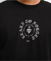 Learn To Forget Sacred Chrome Black T-Shirt