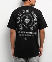 Learn To Forget Sacred Chrome Black T-Shirt