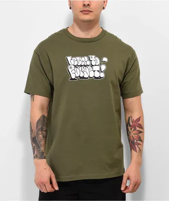 Learn To Forget Throwie Green T-Shirt