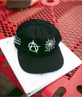 Learn To Forget Web Of Anarchy Black Strapback Hat