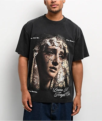 Learn To Forget Weeping Mary Black Wash T-Shirt