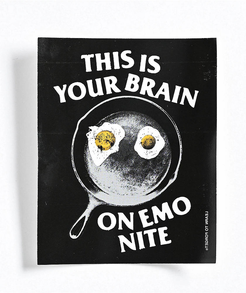 Learn To Forget x Emo Nite Your Brain Sticker