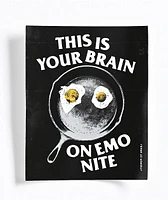 Learn To Forget x Emo Nite Your Brain Sticker