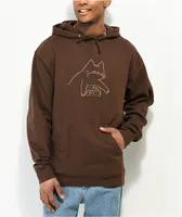 Leon Karssen Not Sure Brown Hoodie