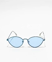 Light Blue Cat Eye Sunglasses