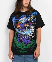 Liquid Blue Wizard Black T-Shirt