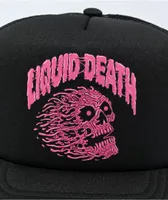 Liquid Death Bubble Black Trucker Hat