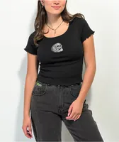 Liquid Death Instant Death Black Crop T-Shirt