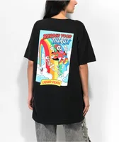 Liquid Death Reaping Death Rainbow Black T-Shirt