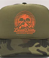 Liquid Death Truck Stop Camo Trucker Hat