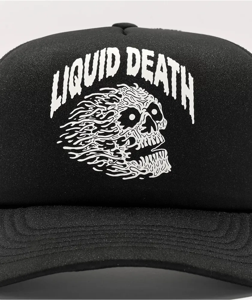 Liquid Death Vicious Black Trucker Hat