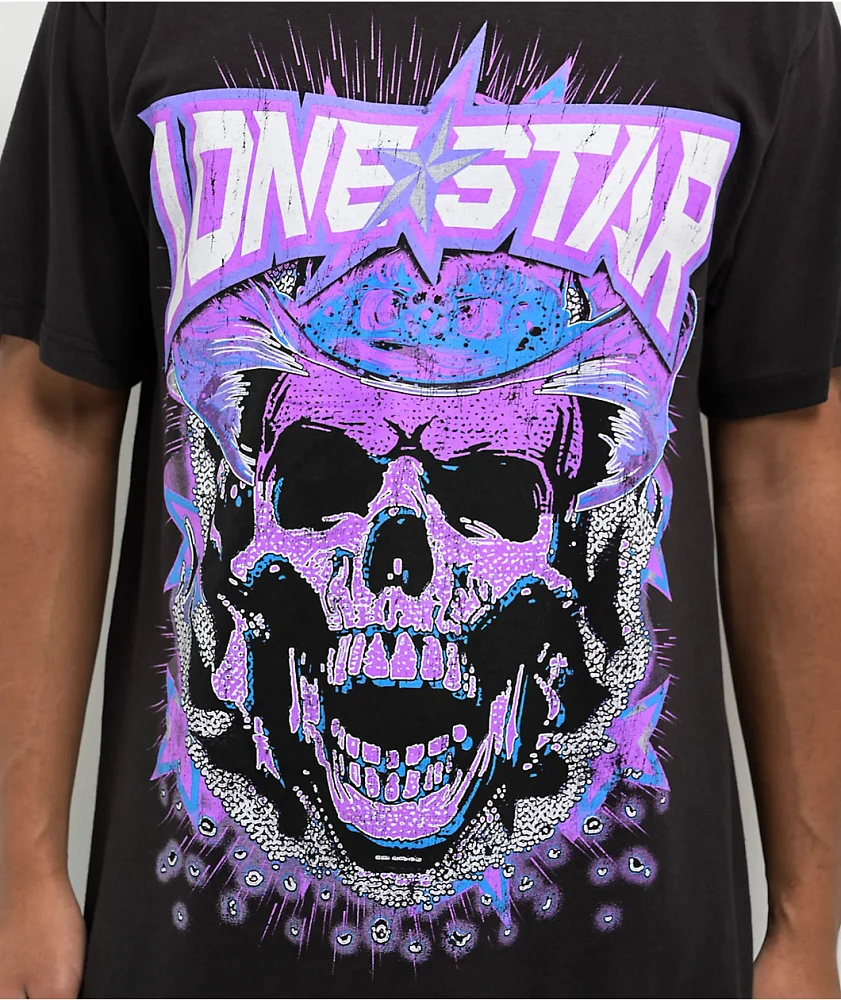 Lonestar by That Mexican OT Cowboy Skull Black T-Shirt