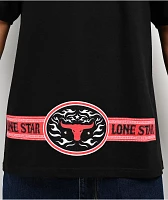 Lonestar by That Mexican OT Flames Black T-Shirt