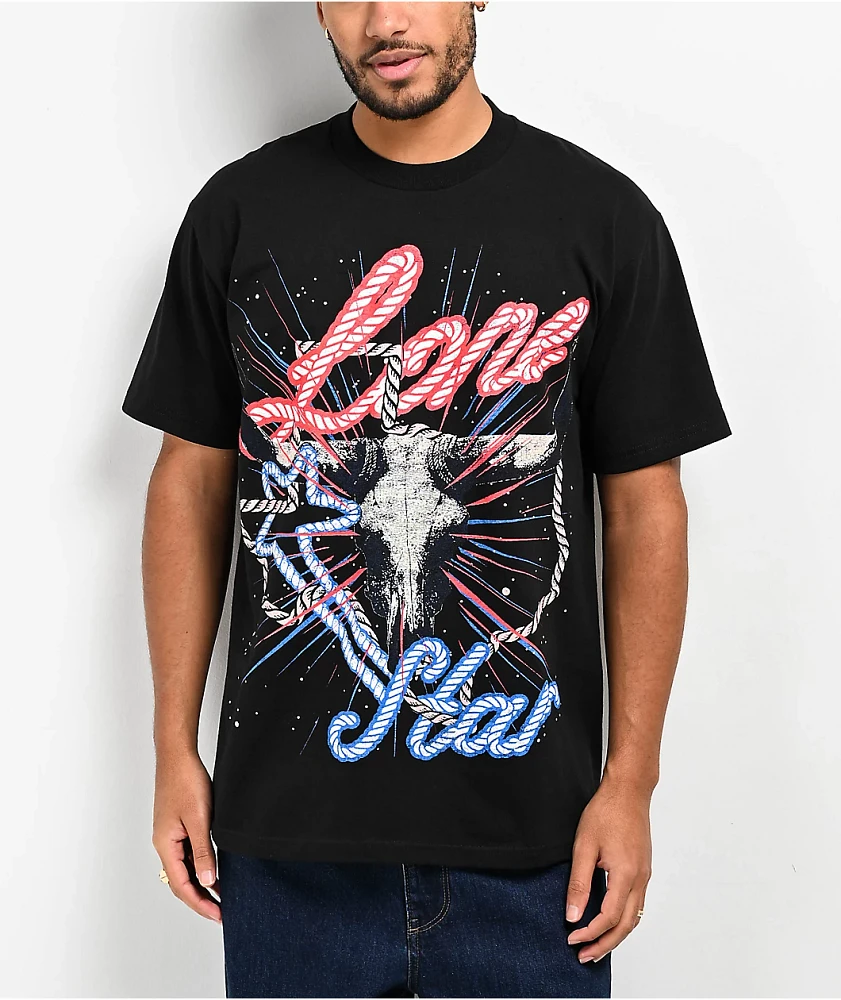 Lonestar by That Mexican OT Horns Black T-Shirt