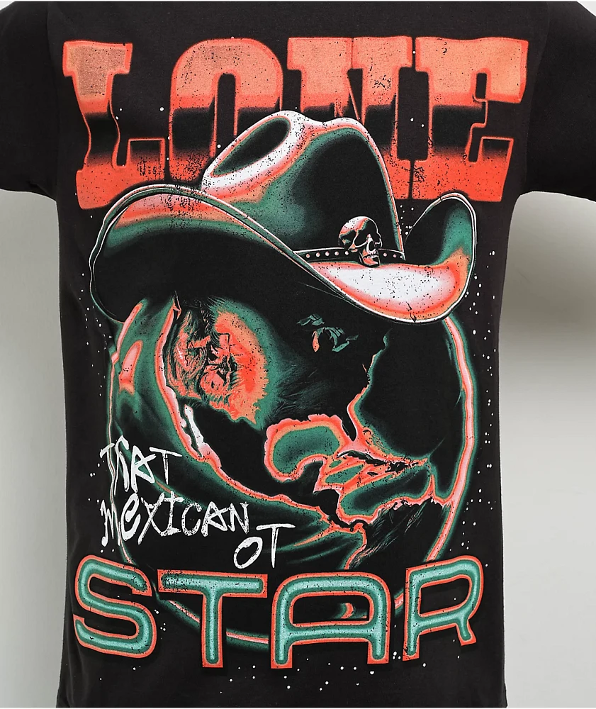 Lonestar by That Mexican OT Star Black T-Shirt