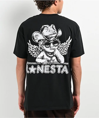Lonestar by That Mexican OT Star Wings Black T-Shirt