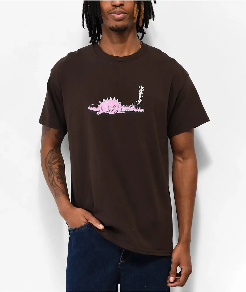 Loosey Puff Magic Dragon Brown T-Shirt