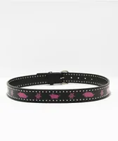 Loosey Villani Pig Black Studded Belt