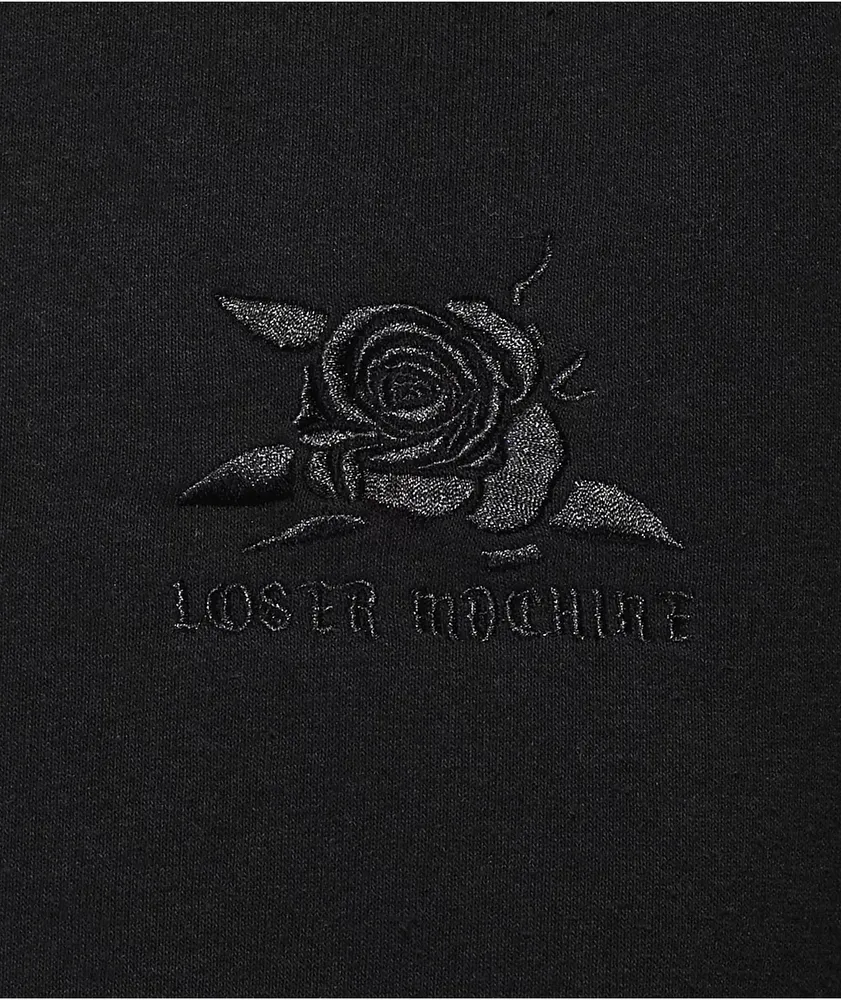 Loser Machine Losers Custom Black Crewneck Sweatshirt