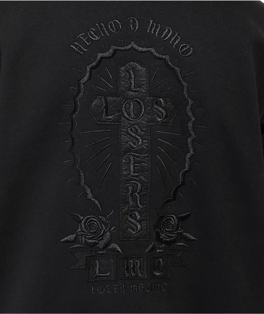 Loser Machine Losers Custom Black Crewneck Sweatshirt