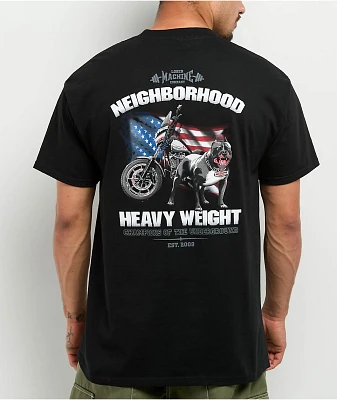 Loser Machine Tuff Ass Shit Stock Black T-Shirt