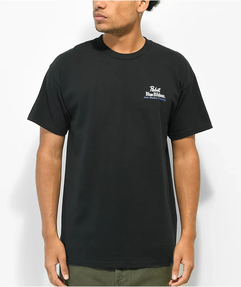 Loser Machine x PBR Coaster #1 Black T-Shirt
