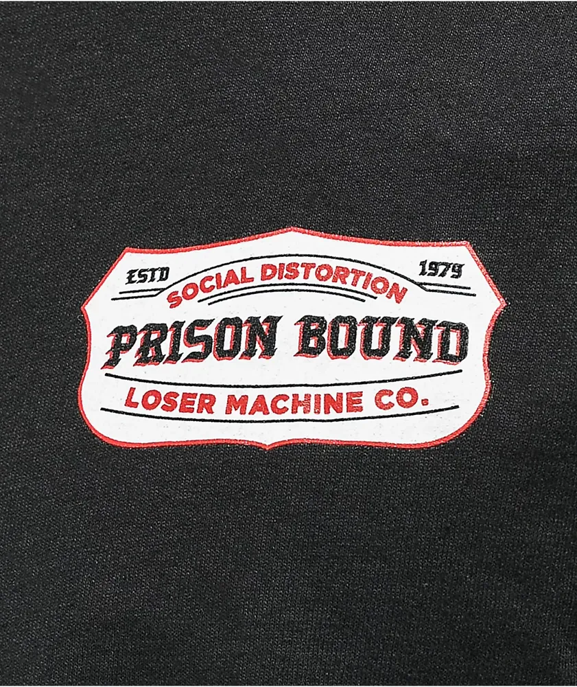 Loser Machine x Social Distortion Prison Black T-Shirt