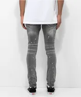 Lost Hills Ripped Paint Grey Skinny Jeans