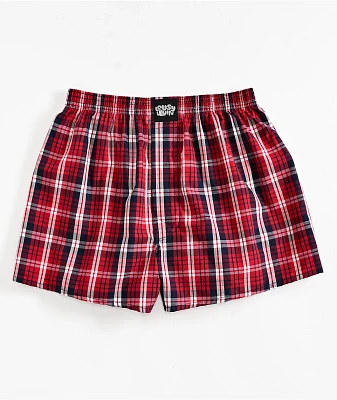 Lousy Livin Red Checker Boxers