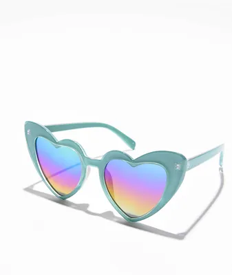 Lover Polarized Blue Heart Sunglasses