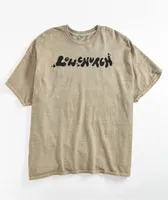 Low Church by Jxdn Drip Logo Natural T-Shirt