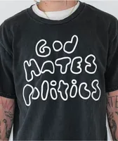 Low Church by Jxdn God Hates Politics Black T-Shirt