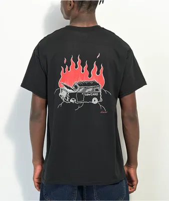 Lowcard Burning Van Black T-Shirt