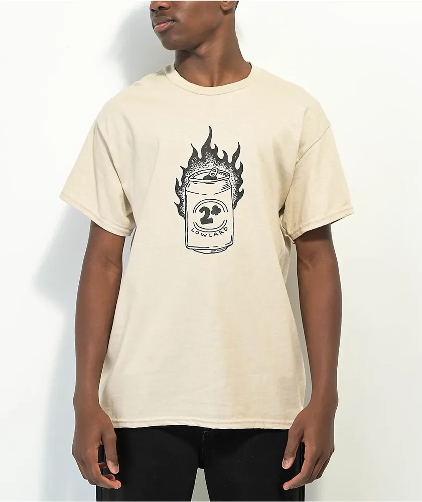 Lowcard Hot Beer Tan T-Shirt