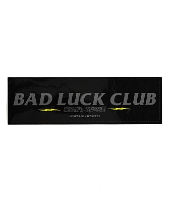 Lowered Lifestyle Bad Luck Club Sticker