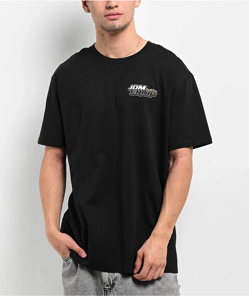 Lowered Lifestyle JDM Equip Black T-Shirt