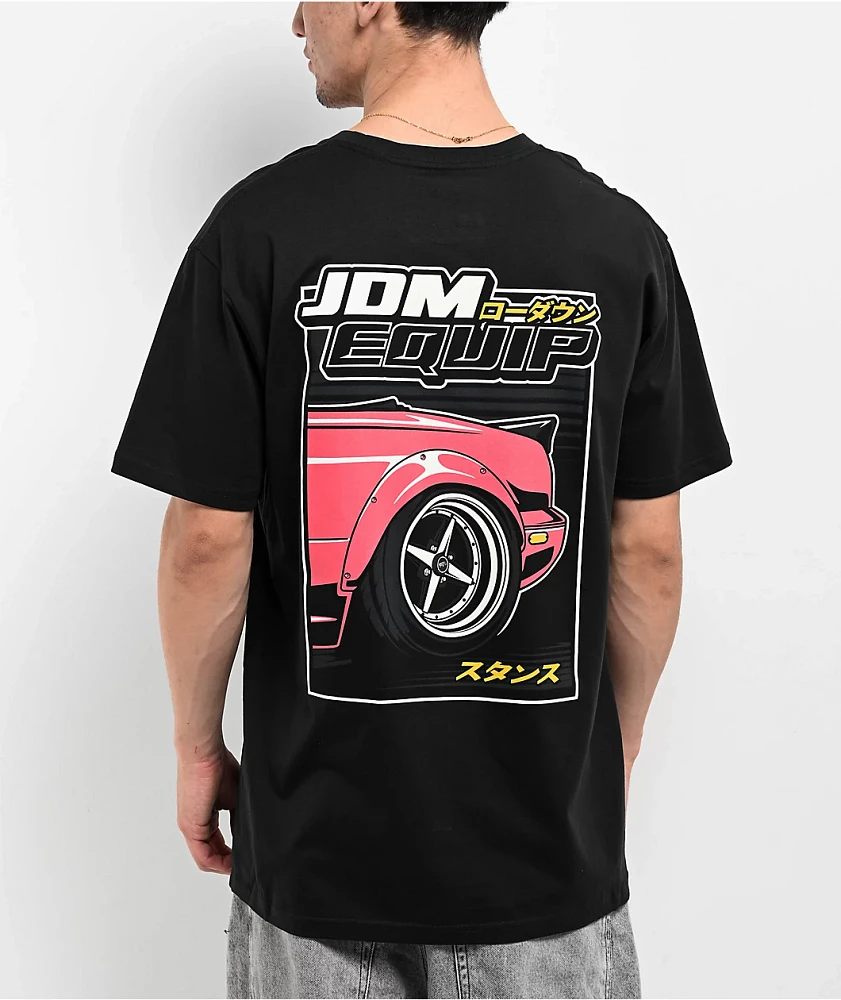 Lowered Lifestyle JDM Equip Black T-Shirt